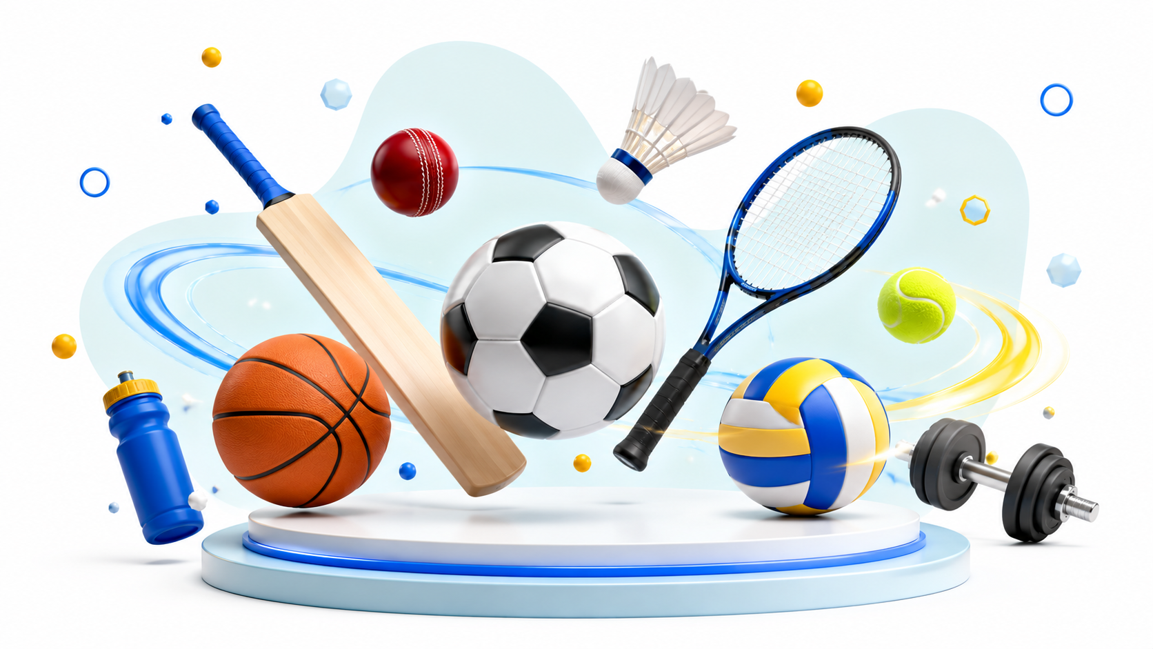 Sports activity illustration